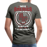 This is America Men's Premium T-Shirt (CK3598) - asphalt gray