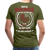 This is America Men's Premium T-Shirt (CK3598) - olive green