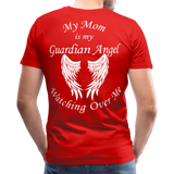 Mom Guardian Angel Men's Premium T-Shirt (CK3545) - red