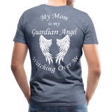 Mom Guardian Angel Men's Premium T-Shirt (CK3545) - heather blue