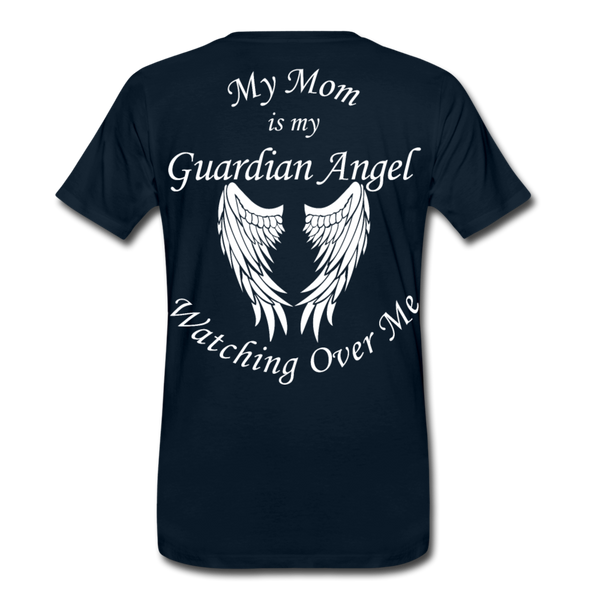 Mom Guardian Angel Men's Premium T-Shirt (CK3545) - deep navy