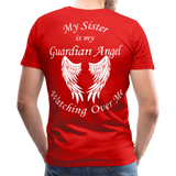 Sister Guardian Angel Men's Premium T-Shirt (CK3554) - red