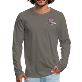 Teresa RN Men's Premium Long Sleeve T-Shirt - asphalt gray