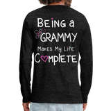 Being a Grammy Makes My Life Complete Men's Premium Long Sleeve T-Shirt - charcoal gray