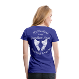Husband Guardian Angel Women’s Premium T-Shirt (CK3555) - royal blue