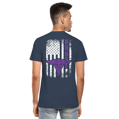 Nurse Flag Men’s Premium Organic T-Shirt (CK1808) - navy