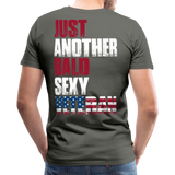 Just Another Bald Sexy Veteran Men's Premium T-Shirt (CK1279) - asphalt gray