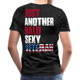 Just Another Bald Sexy Veteran Men's Premium T-Shirt (CK1279) - charcoal gray
