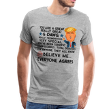Trump G-Dawg Men's Premium T-Shirt - heather gray