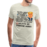 Trump G-Dawg Men's Premium T-Shirt - heather oatmeal