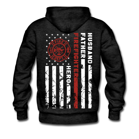 Faulkenberry Men’s Premium Hoodie - charcoal gray