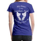 Sister Guardian Angel Women’s Premium T-Shirt (CK3554) - royal blue