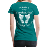 Sister Guardian Angel Women’s Premium T-Shirt (CK3554) - teal