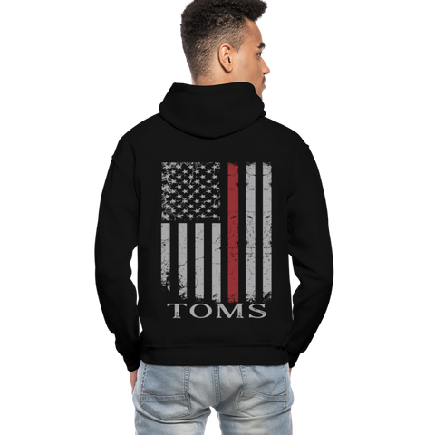 Toms Firefighter Gildan Heavy Blend Adult Hoodie - black