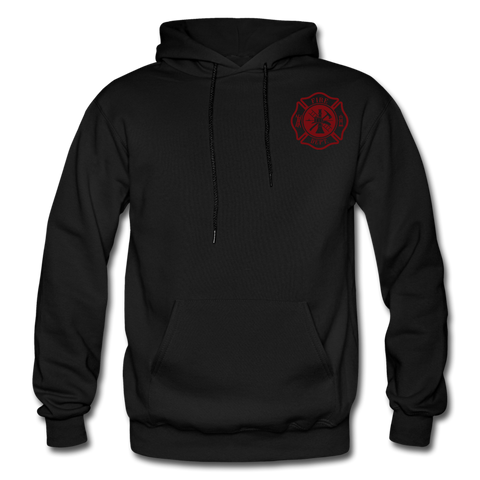 BUKER Firefighter Gildan Heavy Blend Adult Hoodie - black