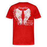 Daughter Guardian Angel Men's Premium T-Shirt (CK3580) - red