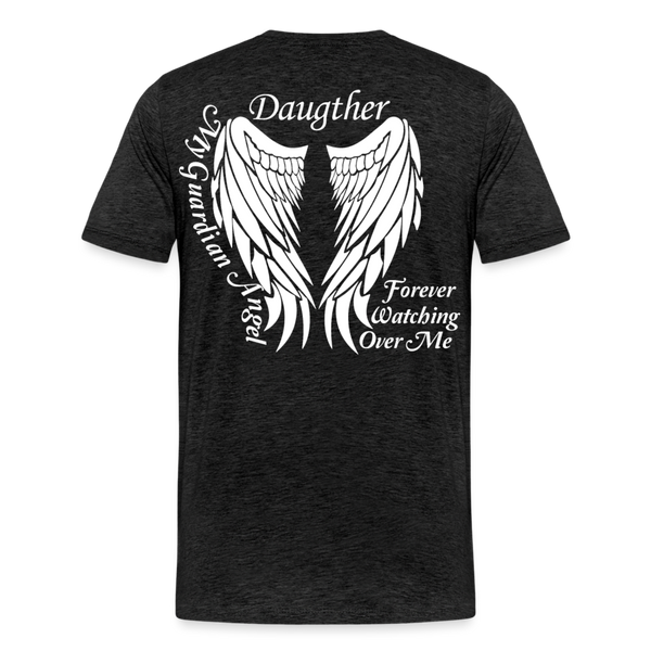 Daughter Guardian Angel Men's Premium T-Shirt (CK3580) - charcoal grey