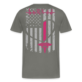 RN Nurse Flag Men's Premium T-Shirt (CK1295) updated - asphalt gray
