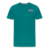 RN Nurse Flag Men's Premium T-Shirt (CK1295) updated - teal