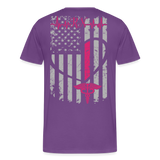 RN Nurse Flag Men's Premium T-Shirt (CK1295) updated - purple