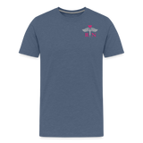 RN Nurse Flag Men's Premium T-Shirt (CK1295) updated - heather blue