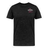 RN Nurse Flag Men's Premium T-Shirt (CK1295) updated - charcoal grey