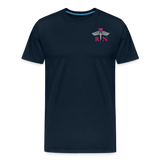 RN Nurse Flag Men's Premium T-Shirt (CK1295) updated - deep navy
