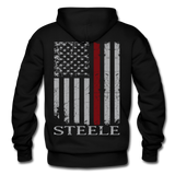 Steele Firefighter Gildan Heavy Blend Adult Hoodie - black