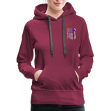 Nurse Flag Rod Flag Women’s Premium Hoodie (CK1966) - burgundy