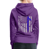 Nurse Flag Rod Flag Women’s Premium Hoodie (CK1966) - purple