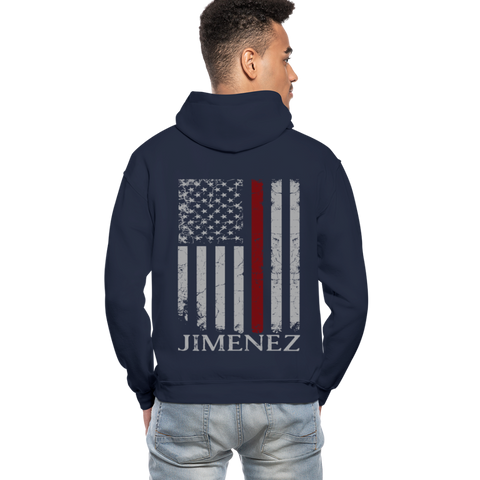 Jimenez Firefighter 2 Gildan Heavy Blend Adult Hoodie - navy
