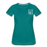 Nurse Flag Women’s Premium T-Shirt (CK1392) Updated+ - teal