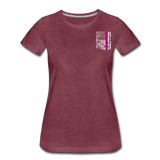 Nurse Flag Women’s Premium T-Shirt (CK1392) Updated+ - heather burgundy