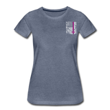 Nurse Flag Women’s Premium T-Shirt (CK1392) Updated+ - heather blue