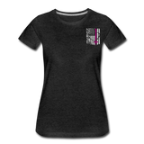 Nurse Flag Women’s Premium T-Shirt (CK1392) Updated+ - charcoal gray