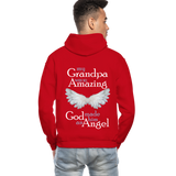 My Grandpa Was So Amazing God Made Him An Angel Gildan Heavy Blend Adult Hoodie (CK3588) - red