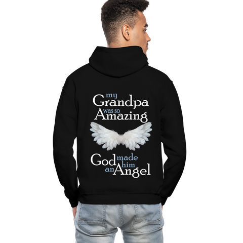 My Grandpa Was So Amazing God Made Him An Angel Gildan Heavy Blend Adult Hoodie (CK3588) - black