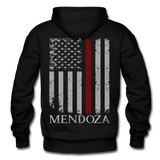 Mendoza Firefighter Gildan Heavy Blend Adult Hoodie - black