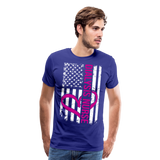Dialysis Nurse Flag Men's Premium T-Shirt (CK1582) - royal blue