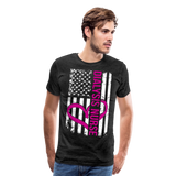 Dialysis Nurse Flag Men's Premium T-Shirt (CK1582) - charcoal gray
