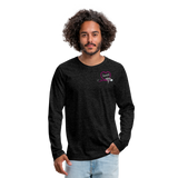 Custom NP Men's Premium Long Sleeve T-Shirt - charcoal gray