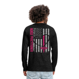 Custom NP Men's Premium Long Sleeve T-Shirt - charcoal gray