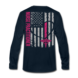 Custom NP Men's Premium Long Sleeve T-Shirt - deep navy