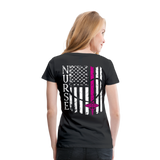 Nurse flag Women’s Premium T-Shirt (CK1674) - black