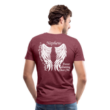 Nephew Guardian Angel Men's Premium T-Shirt (CK3564) - heather burgundy