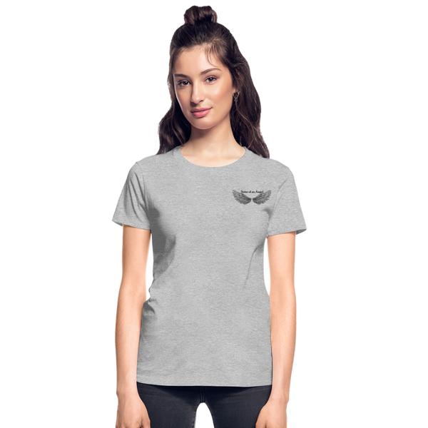 Brother Amazing Angel Back  Sister of an Angel Front Gildan Ultra Cotton Ladies T-Shirt - heather gray
