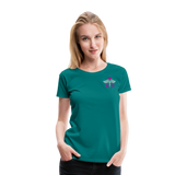 RN Nurse Flag Women’s Premium T- Shirt (CK1295) - teal