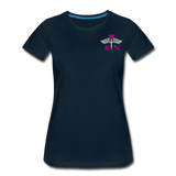 RN Nurse Flag Women’s Premium T- Shirt (CK1295) - deep navy