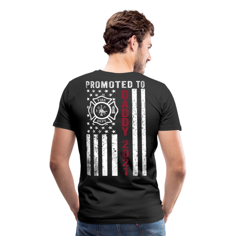 Promoted to Daddy 2021 Men's Premium T-Shirt - black