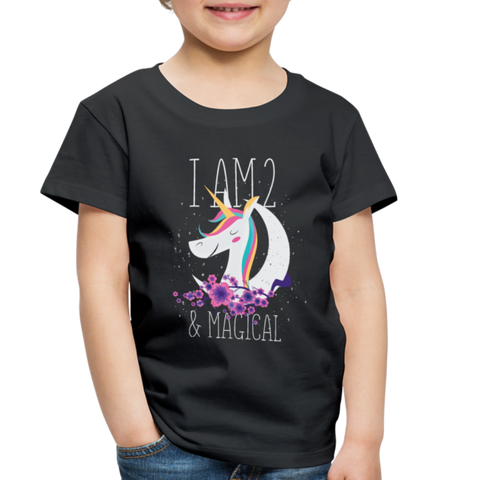 I am 2 and Magical Toddler Premium T-Shirt - black